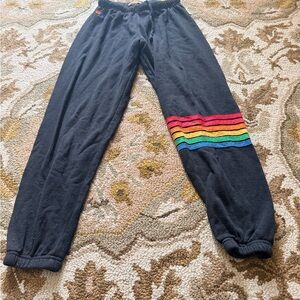 Aviator Nation Kids Joggers with Colorful Stripes